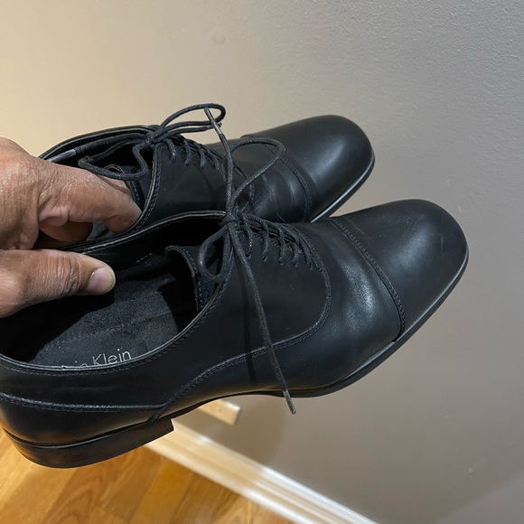 Calvin Klein Carlton lace-up dress shoes Blk Sz 9M - Picture 5 of 16